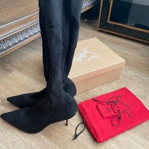 Christian Louboutin Stretch Knee Boots